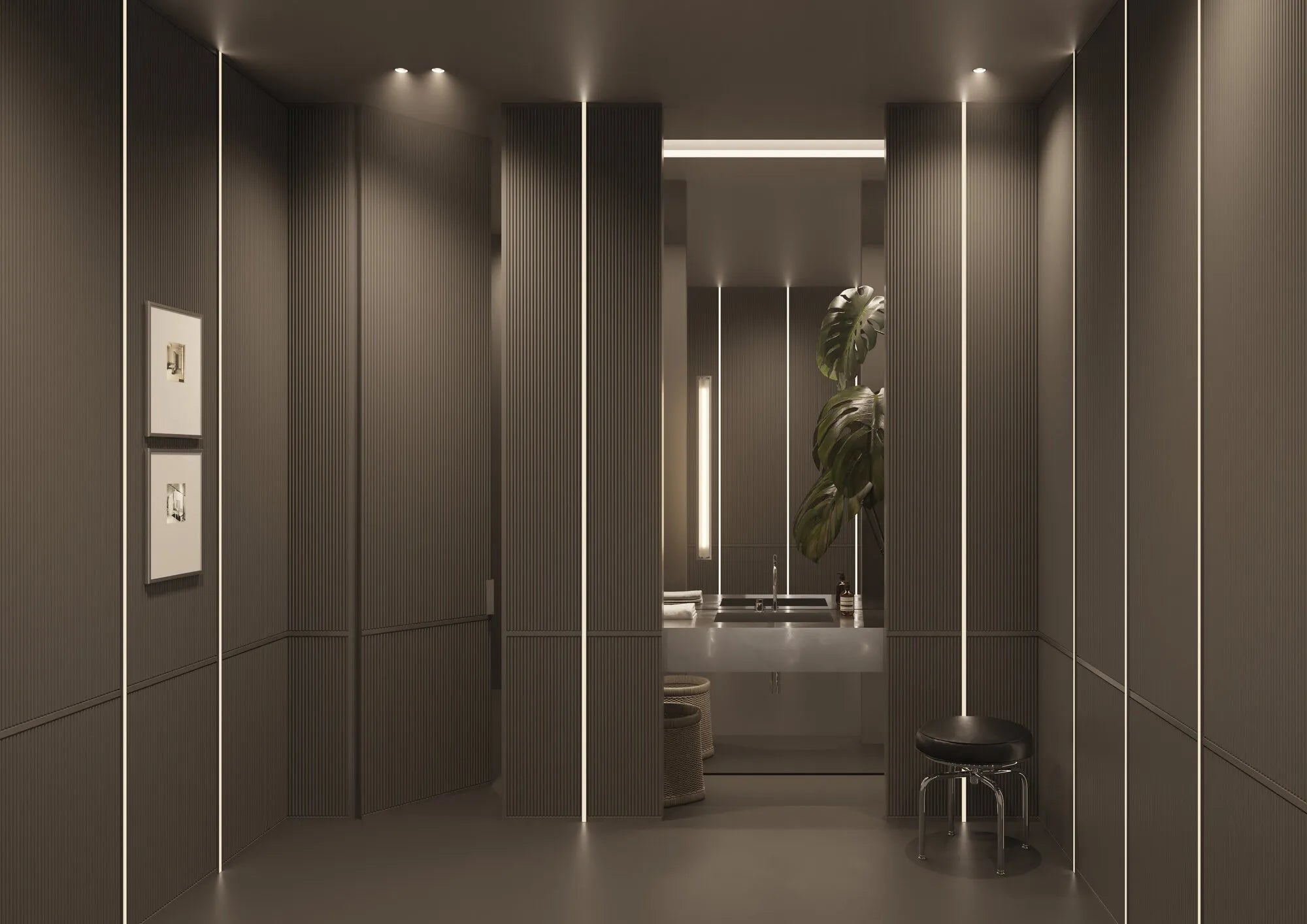 Close up view of CANELÉ S Arstyl® 3D Wall Panels | highlighting the textured wall panel design | DecorMania UK